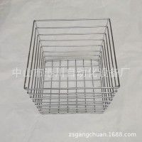 厂家直销酒店客房专用金属浴巾筐方形毛巾筐浴巾衣服收纳篮