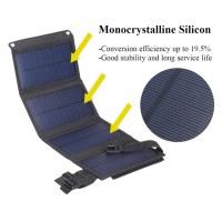 深圳直销单晶折叠包10w5v充电包 户外便捷可折叠太阳能板