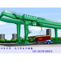 广西柳州龙门吊起重机厂家 配有测风仪