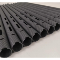 3K斜纹哑光碳纤维管 高强度碳纤维圆管
